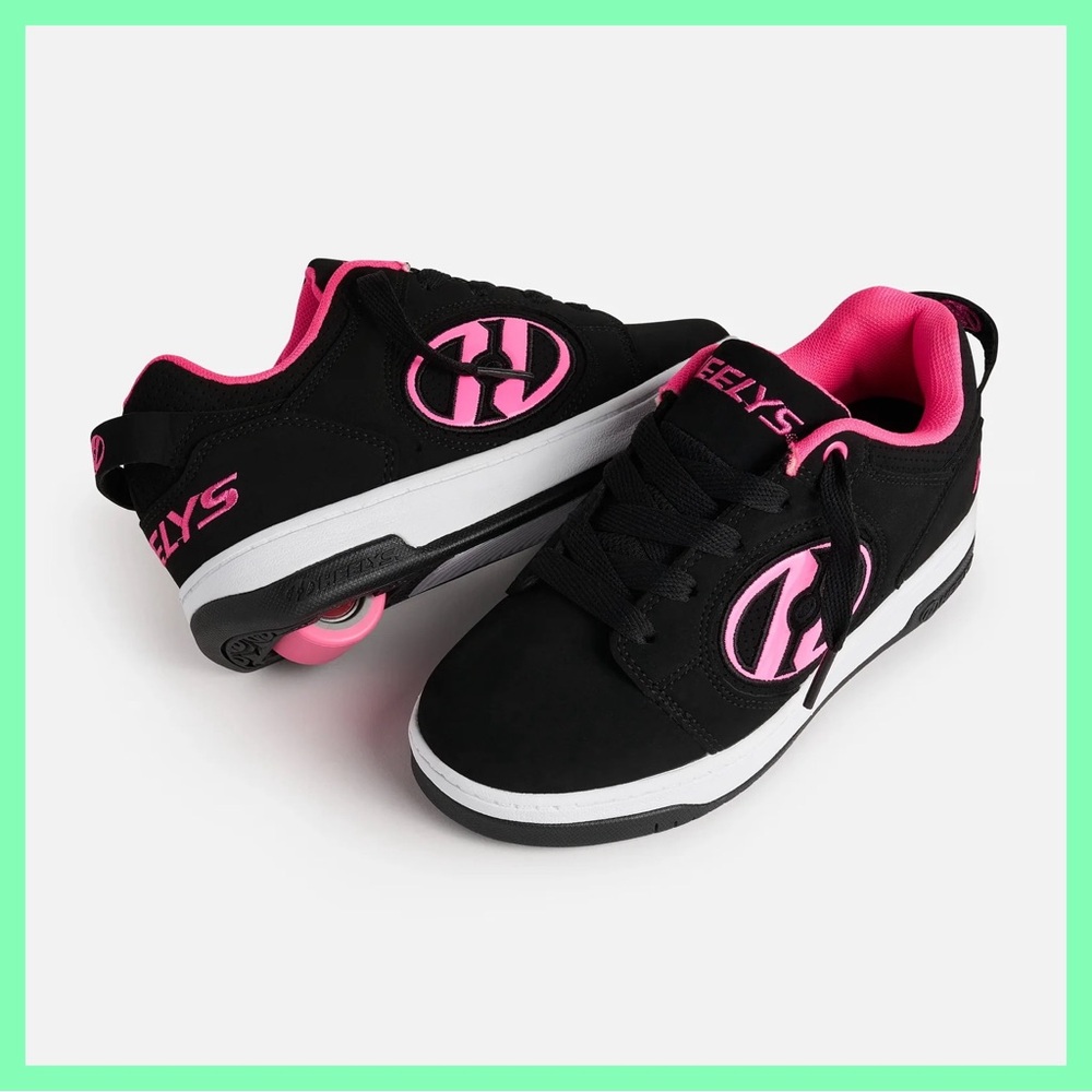 Black and Pink Heelys Voyager Classic Skate Shoes 🌟🛼💕